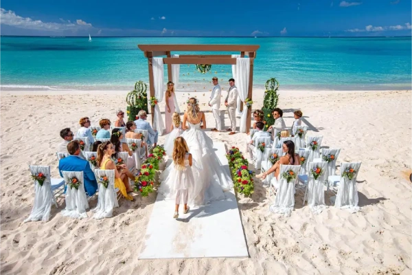 Morning beach wedding ceremonies