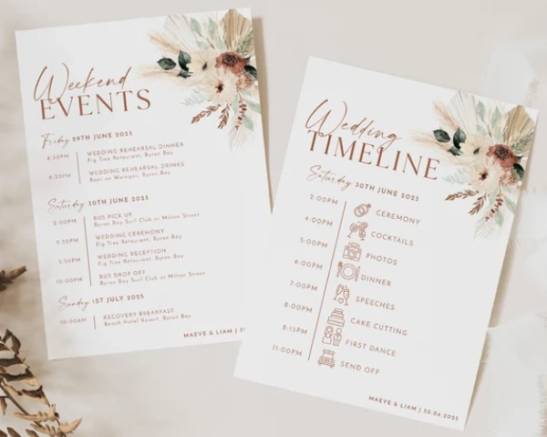 Key Elements for a Flawless Wedding Day Timeline