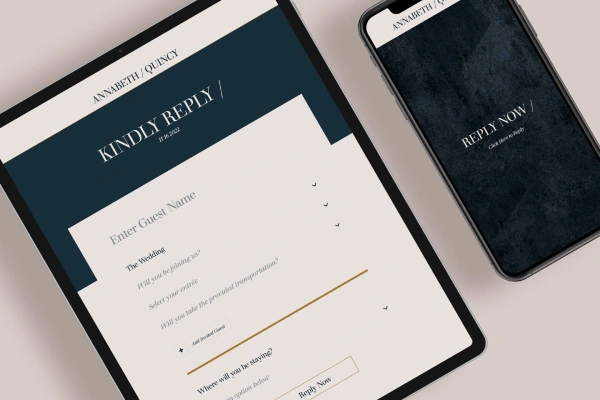Creating a dedicated wedding website for RSVPs