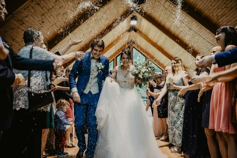 Creative wedding ceremony decorations