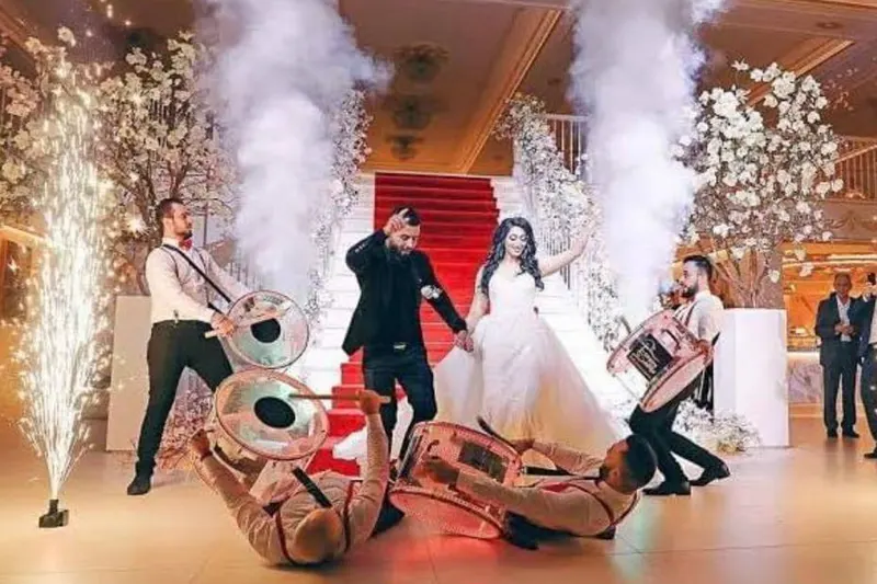 Illustrative Lebanese zaffe wedding entrance photograph from Ramarossi's cultural-event library