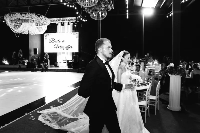 Detailed view of a wedding setup illustrating the elegance of ceremony and reception at different Antalya venues, ensuring a memorable celebration.
